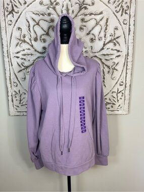 Lavender Pullover Hoodie Sweater - Lightweight Women's Sweatshirt